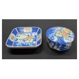 (2) Nice Hand Decorated Porcelain Pieces