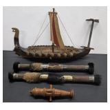 Lot of Vintage Collectible Woodenware (Viking