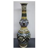 Large Tall Hand Painted Vase