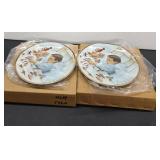 (2) Porcelain Rhea Silva Collectorï¿½s Plates