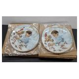 (2) Porcelain Rhea Silva Collectorï¿½s Plates