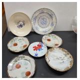 (7) Pieces Vintage Asian Themed Porcelain China