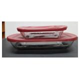 (2) Glass Storage Containers with Lids