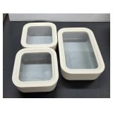 3 Pieces Caraway Storage Containers