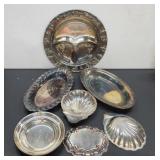 (7) Pieces Vintage Silver Plate