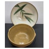 (2) Pieces Stoneware (including mixing bowl, etcï¿½)