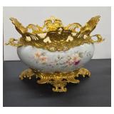Fancy Good Decorated Hand Painted Center Bowl