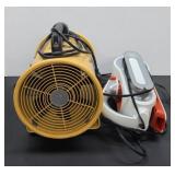 (2) Items incl Portable Ventilator & Black &