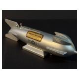 Vintage 50s Mechanical Mercury Rocket Bank Coin