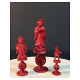 Antique Chinese Hand Carved Chess Piece Figure
