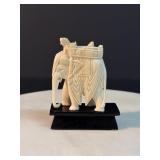 Original Antique Hand Carved Bone Asian FIGURES