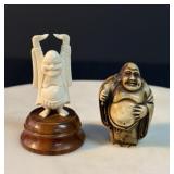 Vintage Asian Chinese Happy Buddha Small Figurine