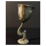 Mermaid base Goblet Pewter