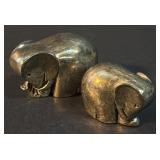 Mid Century Brass Elephant