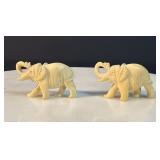 Original Antique Hand Carved Bone Asian FIGURES