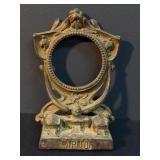 Ornate Bronzed Cast Iron Art Noveau Picture Frame