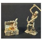 Vtg Skeleton Figurines