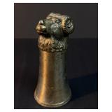 vintage silver plate ramï¿½s head stirrup cup
