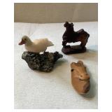 2 Animal Decor  & 1 Horse  Pin Signed
