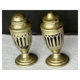 2 Vintage Fancy Silver Toned Shakers
