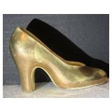 Vintage Gold Lustre Porcelain Decor Slipper