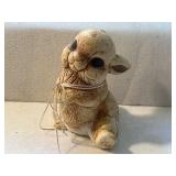 Hand Crafted Plaster Rabbit Figurine, USA