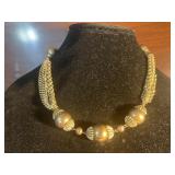 Gold Tone  Fancy Necklace