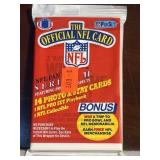 UNOPENED Pack Vintage Cards, Football