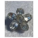 Small Crystal Flower Shaped Pendant
