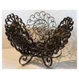 Decorative Metal Fruit Bowl
