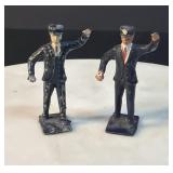 Antique Lead Man Train Conductor