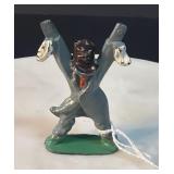 Old Vintage Metal Lead Pot Metal Scarecrow B