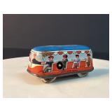 2041H - Vintage 1950s West Germany Wind Up Trolley