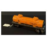 LIONEL LINES POSTWAR O 6465 ORANGE TANK