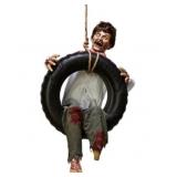Scary Boy in a tire Haunted Decoration