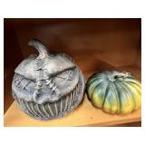 (2) Decorative Halloween Props (Pumpkin, etc)
