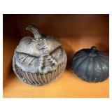 (2) Decorative Halloween Props (Pumpkin, etc)