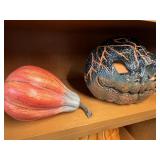 (2) Decorative Halloween Props (Pumpkin, etc
