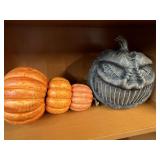 (2) Decorative Halloween Props (Pumpkin, etc)