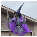 Large Scary Witch Halloween Prop