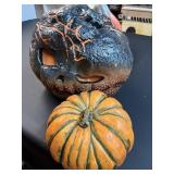 (2) Decorative Halloween Props (Pumpkin, etc)
