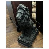 Halloween Entrance Statue of a Seated Lion