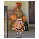 Lrg Metal Trick or Treat Free Standing Decoration