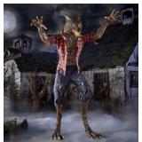 AWESOME Tall Animatronic Wolfman (10 ft tall!)