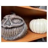 (2) Decorative Halloween Props (Pumpkin, etc