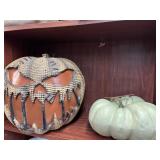 (2) Decorative Halloween Props (Pumpkin, etc)