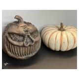 (2) Decorative Halloween Props (Pumpkin, etc)