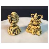 Japanese Seven Hand Carved Lucky Gods Figurines