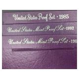 United States Mint Proof Set 1985/1992/1989