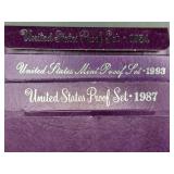 United States Mint Proof Set 1993/ 1984/ 1987